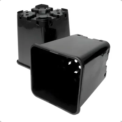 Produktbild von Pflanztopf, viereckig/schwarz, 6 Liter