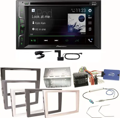 Produktbild von Pioneer AVH-A3200DAB Bluetooth Einbauset für Opel Astra H Corsa D Zafira B Antara
