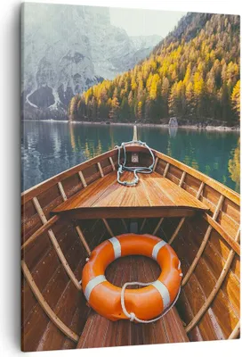 Produktbild von Bild auf Leinwand - Leinwandbild - Einteilig - £ódŸ Berge Kajak - 50x70cm - Wand Bild - Wanddeko - Wandbilder - Leinwanddruck - Kunstdruck - Wanddekoration - Leinwand bilder - Wandbild - PA50x70-4981