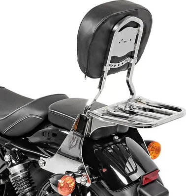 Obrázok produktu pre Sissy bar + nosič batožiny pre Harley Davidson Sportster 04-20 chróm