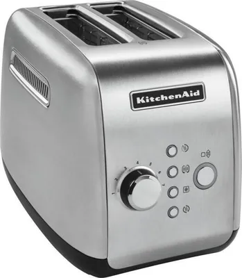 Produktbild von KitchenAid 5KMT221ESX 2-Scheiben-Toaster Auftaufunktion Aufwärmfunktion Bagel-Funktion Warmhaltefunktion Krümelschublade 1.100 Watt Edelstahl