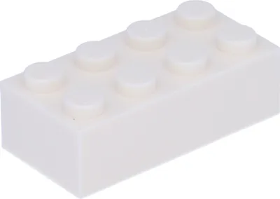 Obrázok produktu pre 100 x LEGO kociek 2 x 4, biele