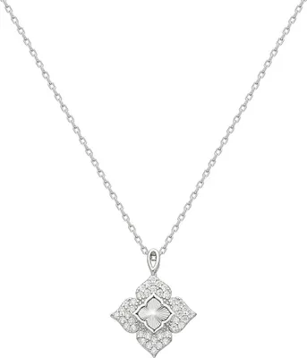 Produktbild von Dkeniz Anhänger mit Kette 925/- Sterling Silber 42+3cm Weiß Zirkonia 145240202