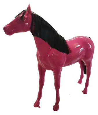 Produktbild von Skulptur Pferd Lebensgroß Design Figuren aus Kunststoff Skulptur 190x240 Sport