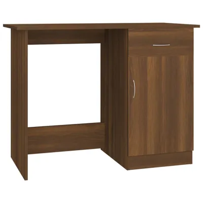 Produktbild von vidaXL Schreibtisch Braun Eichen-Optik 100x50x76 cm Holzwerkstoff