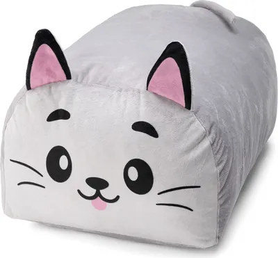Produktbild von Weiches Plüsch Kissen Kuscheltier in Tier Form Groß 60 x 25 x 35 cm für Schlafzimmer Jugendliche Plüschtier in Kawaii Anime Style Model Katze [091]