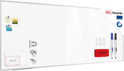Immagine prodotto di Lavagna magnetica bianca cancellabile a secco (cornice in alluminio EXPO) 240x100 cm