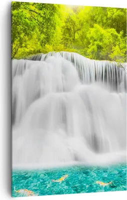 Produktbild von Bild auf Leinwand - Leinwandbild - Einteilig - Park natur landschaft - 80x120cm - Wand Bild - Wanddeko - Wandbilder - Leinwanddruck - Wanddekoration - Leinwand bilder - Wandbild - PA80x120-2511