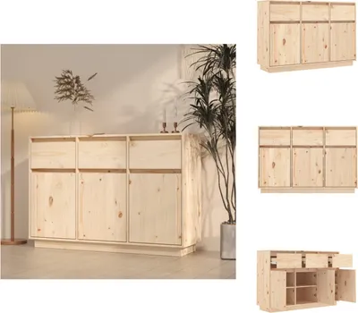 Produktbild von vidaXL Sideboard 110x34x75 cm Massivholz Kiefer -  Sideboards