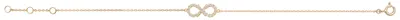 Productafbeelding van Armband voor dames, goud 375/1000 met zirconiumoxide - 18 cm; TRS20817