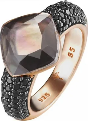 Produktbild von Joop Damen Ring Silber Rosé Zirkonia Amazonit Kirsten JPRG90657C, Ringgröße:53 (16.8 mm Ø)