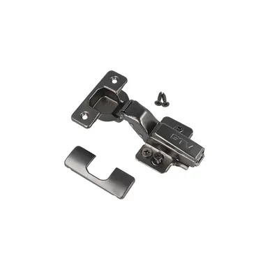 Produktbild von Geräuschloses Topfscharnier Ø 35mm Soft Close Topfband Silent Clip-On Möbelscharnier Onyxschwarz Innenanschlag