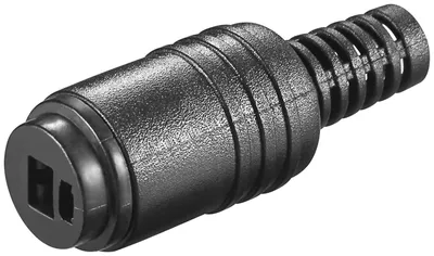 Immagine prodotto di goobay accoppiamento per altoparlanti con connessione a vite e protezione da piegatura nero (sfuso)