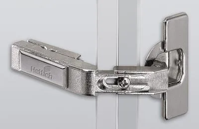 Produktbild von HETTICH Intermat Scharnier für Eckschrankfalttüren ohne Schließautomatik (Intermat 9930), vorliegend, Öffnungswinkel 50° / 65°, TH-Bohrbild 52 x 5,5 mm, zum Anschrauben (-)