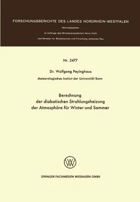 Produktbild von Berechnung der diabatischen Strahlungsheizung der Atmosphäre für Winter und Sommer
