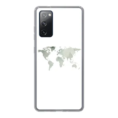 Produktbild von MuchoWow® Handyhülle Schutzhülle Hülle für Samsung Galaxy S20 FE Weltkarte - Grün - Grau Silikon Softcase Handy Hülle - Abdeckung