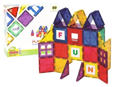 Zdjęcie produktu dla Klocki magnetyczne 3D Car Playmags 152, 50 elementów