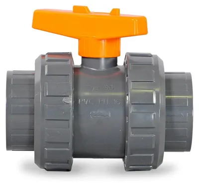 Produktbild von Praher 2-Wege d63mm Kugelhahn PVC Klebeanschluß