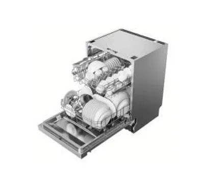 Produktbild von Midea MDWES1433DSS-RB, Halb integriert, Standardgröße (60 cm), Schwarz, Tasten, LED, 2 Korb/Körbe