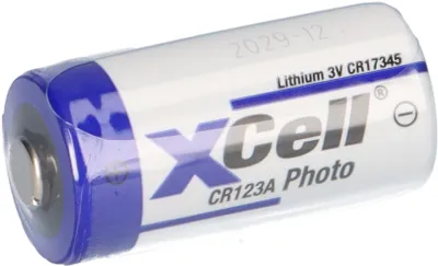 Produktbild von XCell CR123A 2/3A Batterie (3 V, Höhe 34,5 mm, 16 g, ø 16,5 mm) 142187