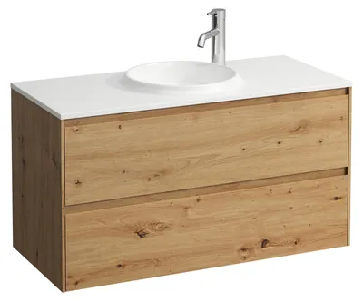 Immagine prodotto di LAUFEN LANI Meuble sous-lavabo, 2 tiroirs, SoftClose pour lavabo H814075, 972x442x504mm, H4042721122671, H4042721122671