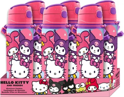 Immagine prodotto di Borraccia Hello Kitty in alluminio, capacità 600 ml