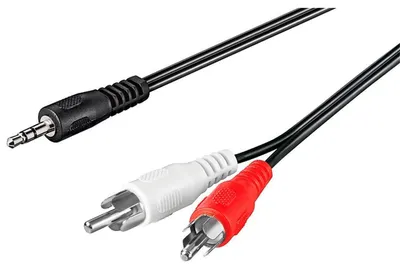 Produktbild von Wentronic AVK 118-150 1.5m, 3.5mm, 2 x RCA