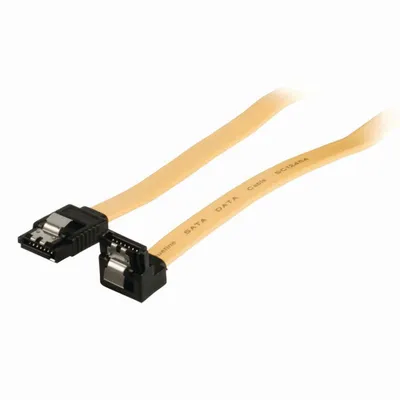 Productafbeelding van Nedis CCGP73255YE05, 0,5 m, SATA 7-pin, SATA 7-pin, Vrouwelijke connector / vrouwelijke connector, Zwart, Geel, Kabel