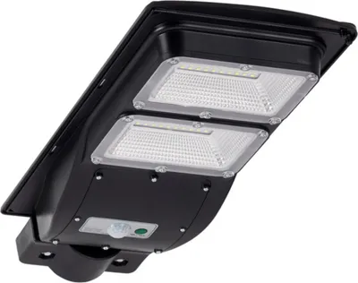 Obrázok produktu pre LED solárny reflektor -6 s PIR senzorom čierny + diaľkové ovládanie STREET 315502 Polux