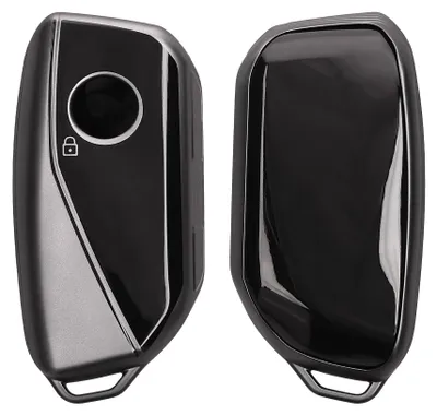 Produktbild von kwmobile Schlüsselhülle für BMW 4-Tasten X7 X1 U11 iX ix1 7er G07 I7 Autoschlüssel Hülle - Autoschlüssel Schlüssel Hülle aus TPU Silikon -