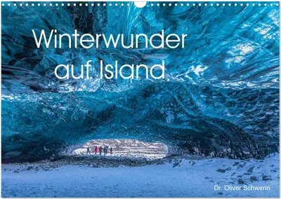 Produktbild von Winterwunder auf Island (Wandkalender 2025 DIN A3 quer), CALVENDO Monatskalender