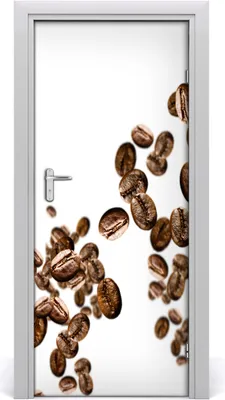 Produktbild von Tulup Türaufkleber 85x205 cm Dekorative Aufkleber Selbstklebend Wasserdichte Tapete Abnehmbar Schlafzimmer Wohnzimmer Wohnkultur - Kaffeebohnen