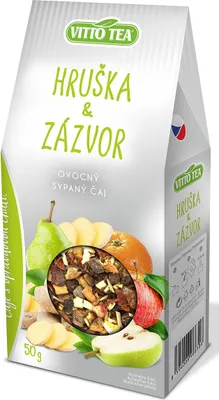 Obrázek produktu pro Hruška a zázvor sypaný čaj 50 g VITTO TEA