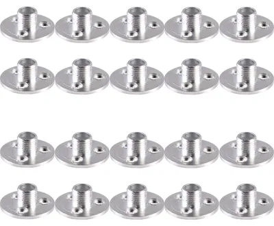 Produktbild von 20 Stück Messing Scheiben Nippel M10x1, Fuß Ø 26mm, Loch Ø 7mm