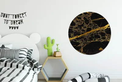 Produktbild von MuchoWow® - Wand-Kreis - Wohnzimmer - Bild - Runde - Wanddeko - Dibond - Kunstdrucke