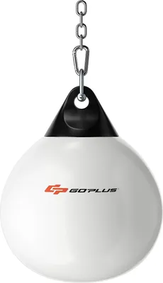 Produktbild von GOPLUS 45cm Wasser Boxsack, 50 kg Boxsack, mit Wasser/Sand gefüllt, mit Schlinge, Wassereinspritzer, Wasserboxsack Krafttrainer für Sandsäcke für Zuhause, Gym