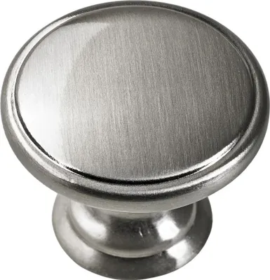 Produktbild von Hettich Möbelknopf Zinkdruckguss Edelstahl-Optik Ø 32 mm - 1 Stück