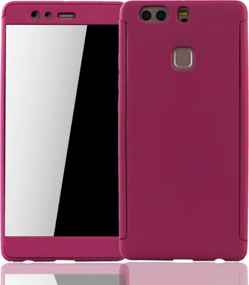 Produktbild von Handyhülle Schutzhülle für Huawei P9 Plus Full Case Cover Displayschutz 360 Pink