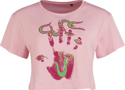 Produktbild von The Cure T-Shirt Damen Tour '92 rosa Band-Merch, Bands 100% Baumwolle L