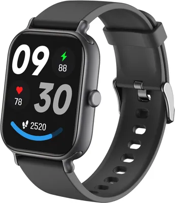 Produktbild von Smartwatch mit Telefonfunktion, 1,95" HD-Touch Screen Fitnessuhr mit Pulsmesser SpO2 Schlafmonitor Schrittzähler Wasserdicht 100+ Sportmodi