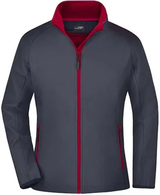 Produktbild von Softshelljacke für Promotion und Freizeit iron-grey/red, Gr. XL