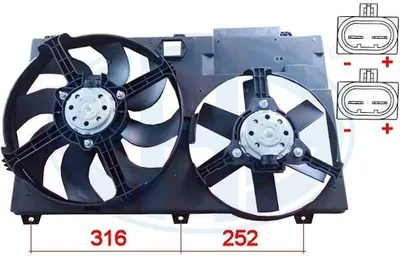 Produktbild von ERA 352013 Lüfter Motorkühlung Kühlerlüfter für FIAT DUCATO Pritsche/Fahrgestell (230) Wasserkühler