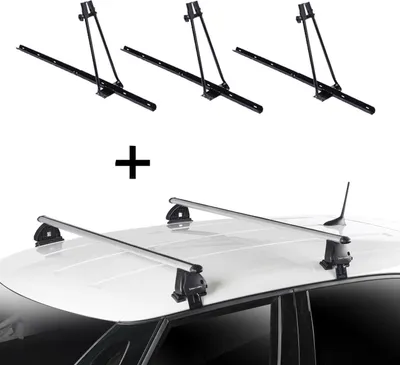 Produktbild von 3x Fahrradträger ORION + Dachträger VDP EVO ALU kompatibel mit für Fiat 500 3 Türer ab 2007