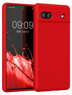 Produktbild von kwmobile Handyhülle für Google Pixel 6a Hülle, für Pixel 6a Case - Hülle Silikon - kabelloses Laden - Rot