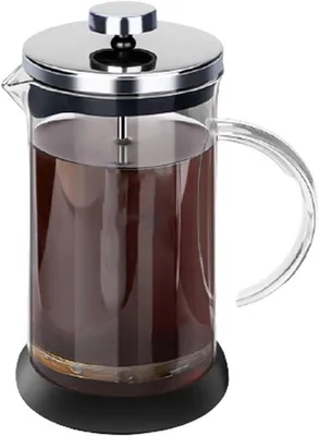 Immagine prodotto di Caffettiera a stantuffo classica in acciaio, acciaio 304, caraffa in vetro borosilicato resistente al calore