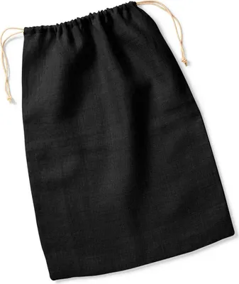 Produktbild von Westford Mill W415 | Jute Stuff Bag - Farbe: Black/Natural - Größe: S