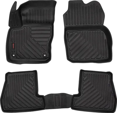 Immagine prodotto di Tappetini auto in gomma 3D Wielganizator per Ford Focus MK3 hatchback, berlina, station wagon (2010-2018) – neri, bordo alto, set 4 pz
