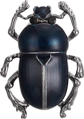 Produktbild von Vintage Marienkäfer Emaille Tier Insekt Brosche Pin Frauen Schal Party Schmuck-Navy blau