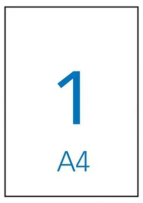Immagine prodotto di Etichetta, ILC, 210 x 297 mm, 500 pezzi/confezione. , APLI
