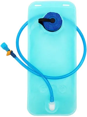 Productafbeelding van Waterfles - 1 x waterslang voor buiten - onafhankelijke sportwaterslang - grote opening - watersysteem - waterreservoir met slangventiel - draagbaar, reistoilettas (2 liter)